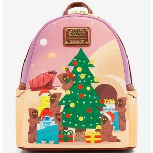 Loungefly Star Wars Jawa Christmas Tree Mini Backpack Luke Skywalker C-3PO R2-D2